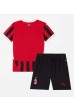 AC Milan Babyklær Hjemme Fotballdrakt til barn 2024-25 Korte ermer (+ Korte bukser)